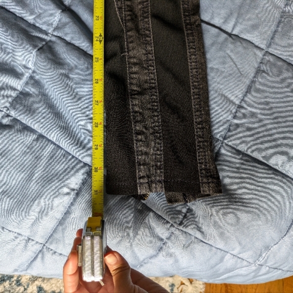 BCBGMAXAZRIA denim punk stretch jeggings / leggings black & grey size xs - Picture 4 of 7